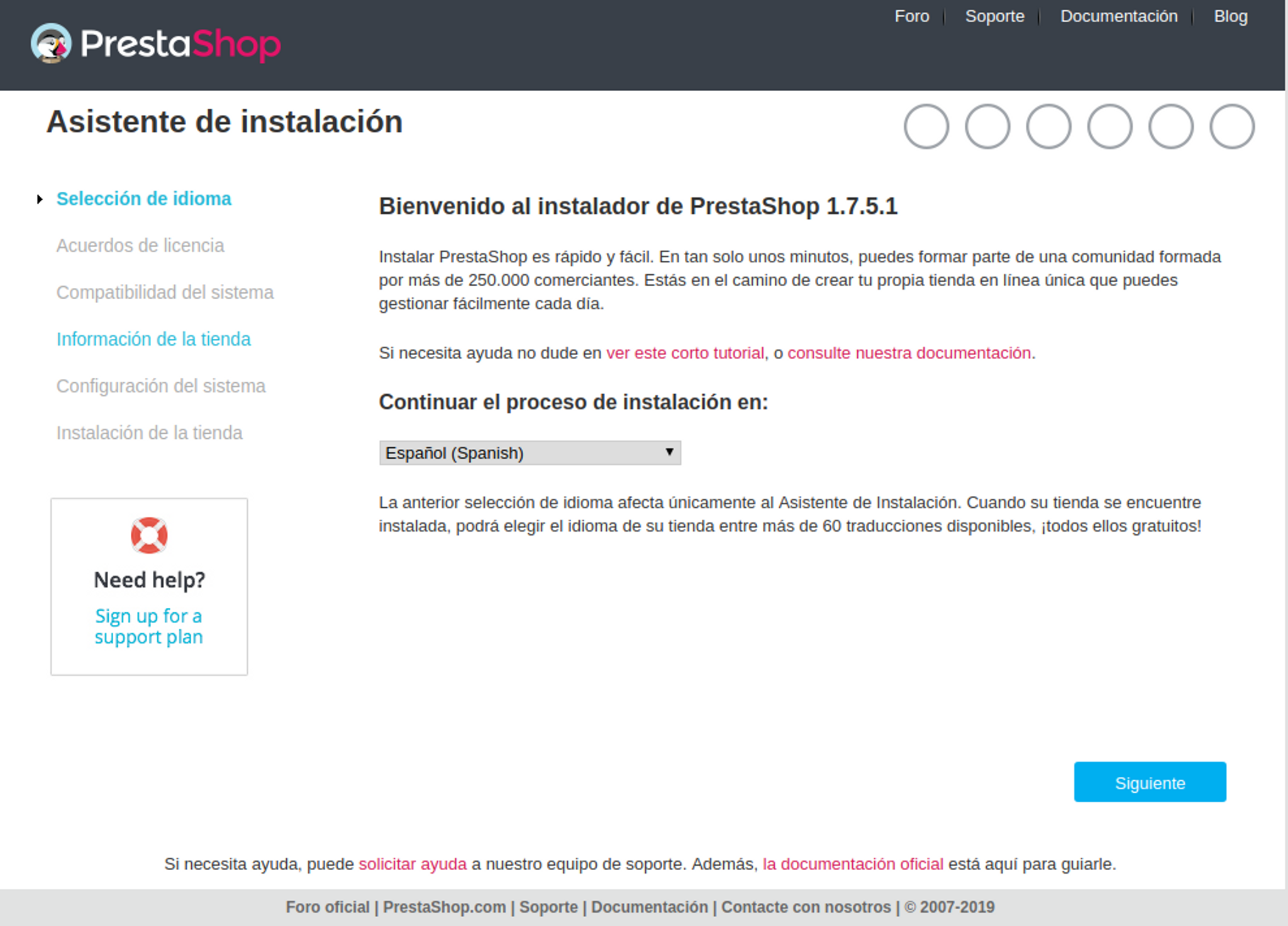 Instalación de Prestashop: Paso 1 {990x712}